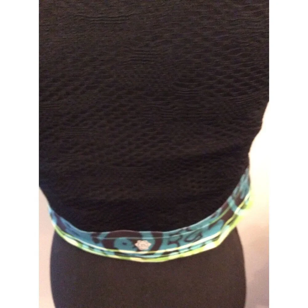 Nanette Lapore Creole Crop Athletic Bra Top Paisley Large